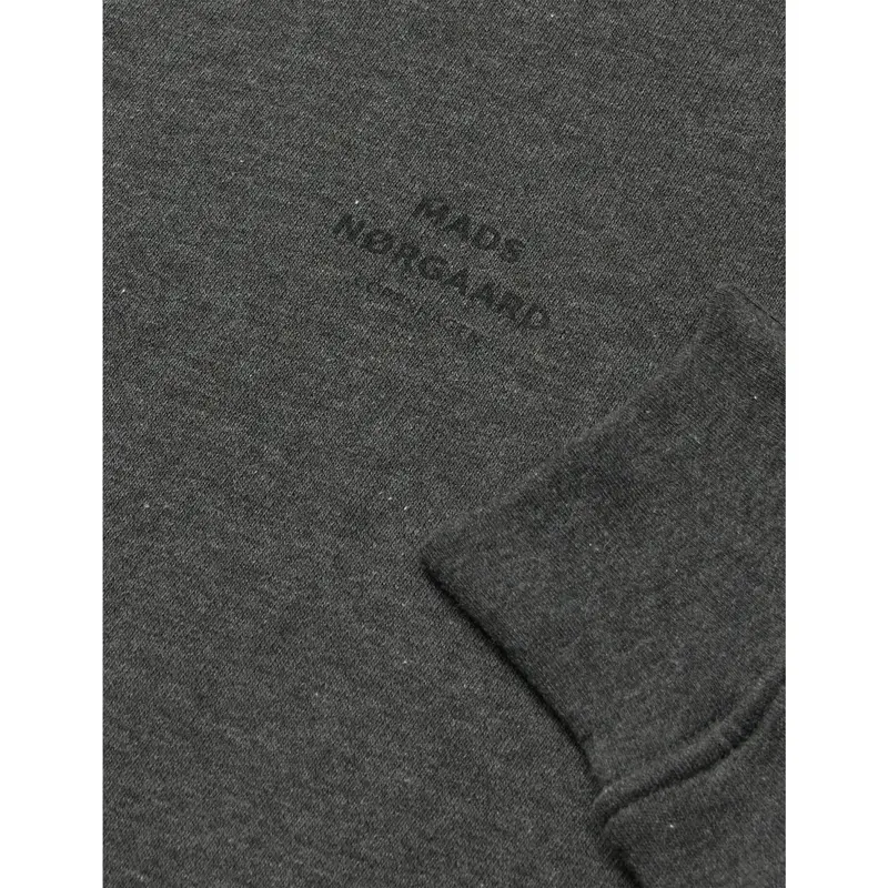 Mads Nørgaard Charcoal Melange Mix Sweat Sonan Hoodie 2