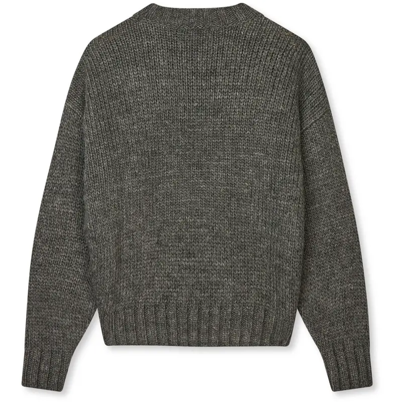 Mads Nørgaard Charcoal Melange/Nature Melang Crash Tilonina Sweater 3