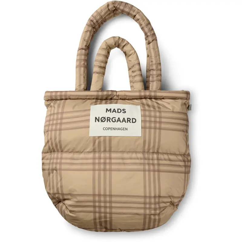 Mads Nørgaard Cornstalk/Cocoa Brown Light Ripstop Pillow Aop Bag 1