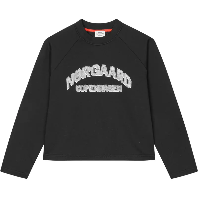 Mads Nørgaard Jet Black Mix Sweat Alia Sweatshirt 1