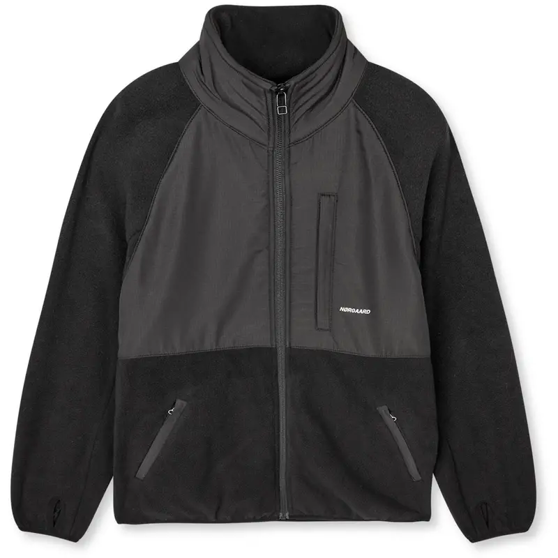 Mads Nørgaard Jet Black Soft Fleece Taki Jacket 1