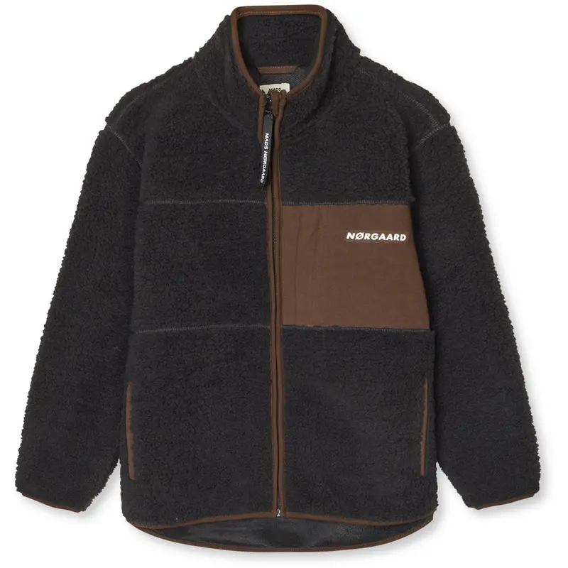 Mads Nørgaard Jet Black Teddy Fleece Jeffo Jacket 1