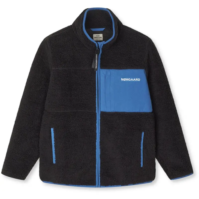 Mads Nørgaard Jet Black Teddy Fleece Jeffo Jacket 1