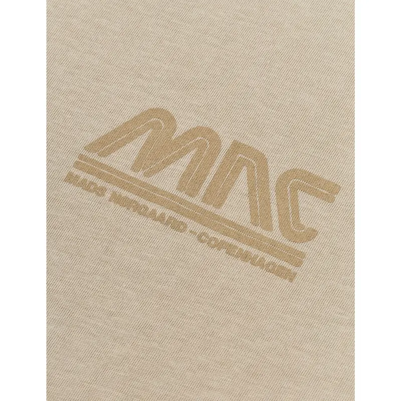 Mads Nørgaard Plaza Taupe Printed Tee Thorlino Logo Tee 3