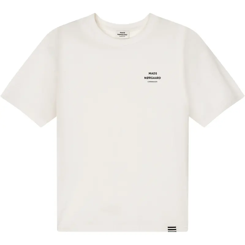 Mads Nørgaard Snow White Printed Logo Thorlino Tee 1