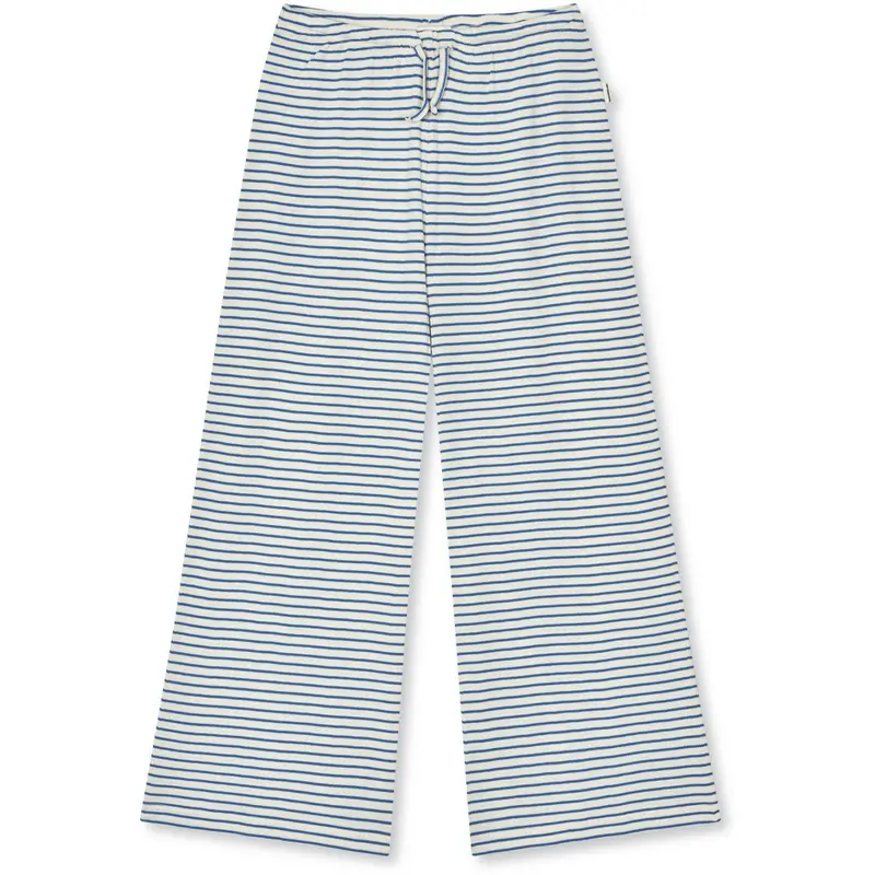 Mads Nørgaard Vanilla Ice/Bright Cobalt 2X2 Cotton Stripe Verona Pants 1