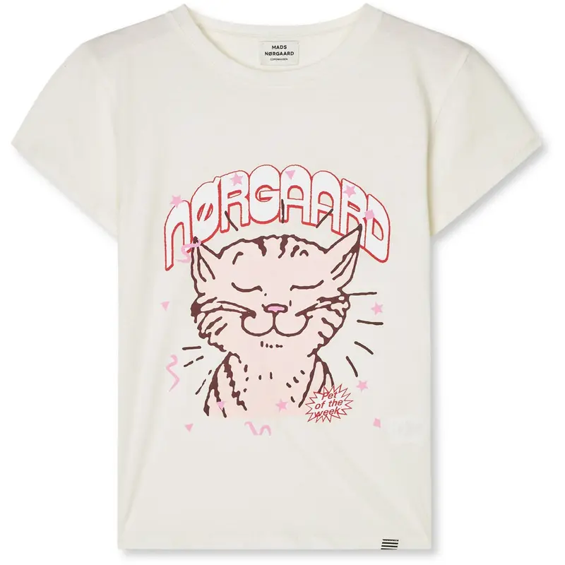 Mads Nørgaard Vanilla Ice Single Cotton Tuvina Print Tee 1