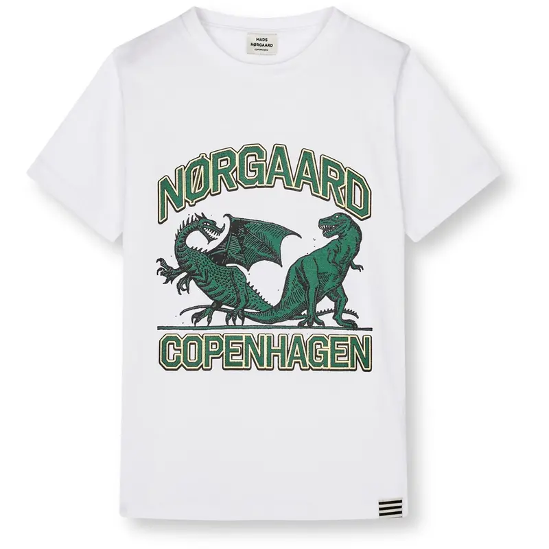 Mads Nørgaard White Printed Tee Thorlino Tee 1