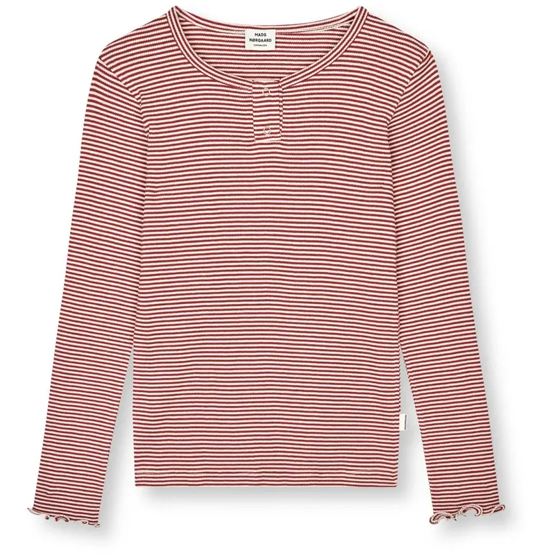 Mads Nørgaard Winery/Vanilla Ice 2X2 Cotton Stripe Tala Tee Ls 1