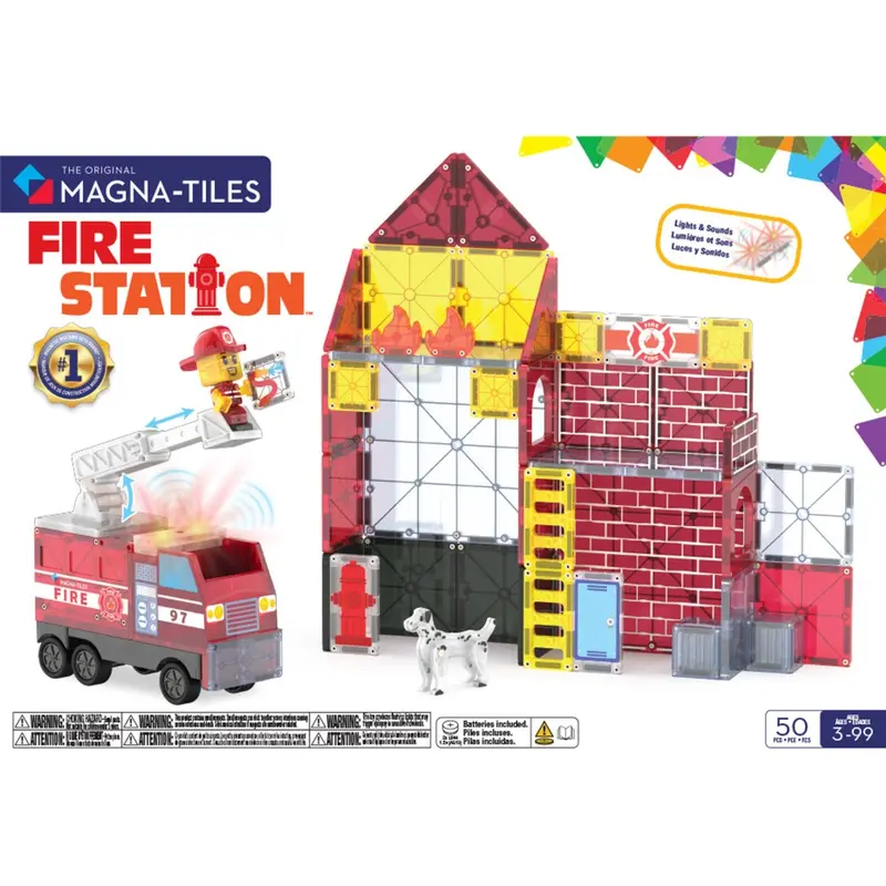 Magna-Tiles® Fire Station 50 Pcs 1