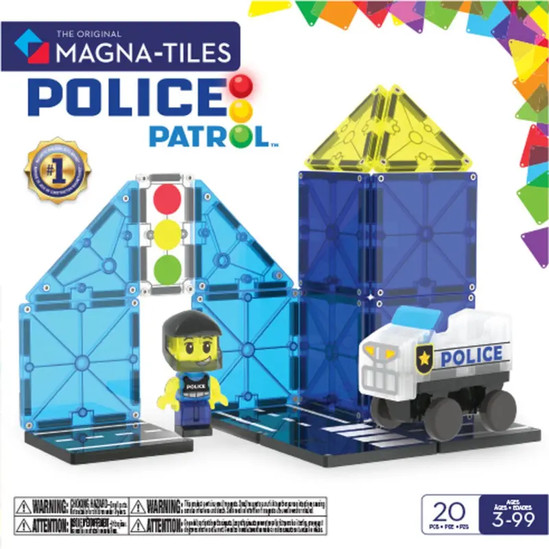 Magna-Tiles® Police Patrol 20 Pcs 1