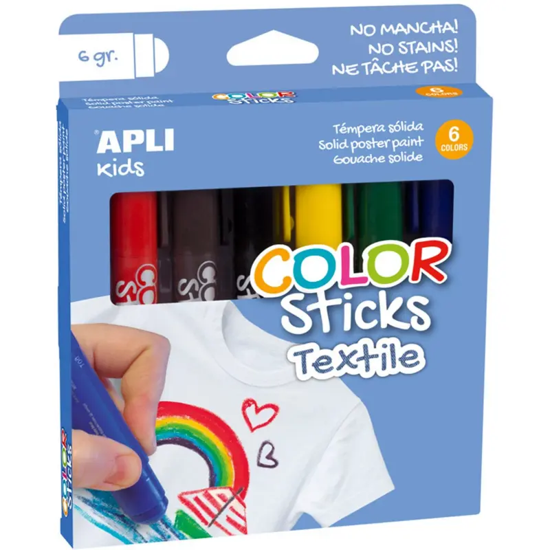 Magni Textile Paint Sticks 6 Colors 1
