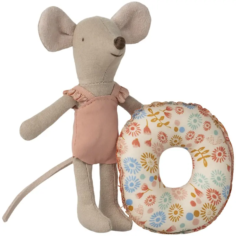 Maileg Beach Mouse With Float, Little Sister - Flower 1