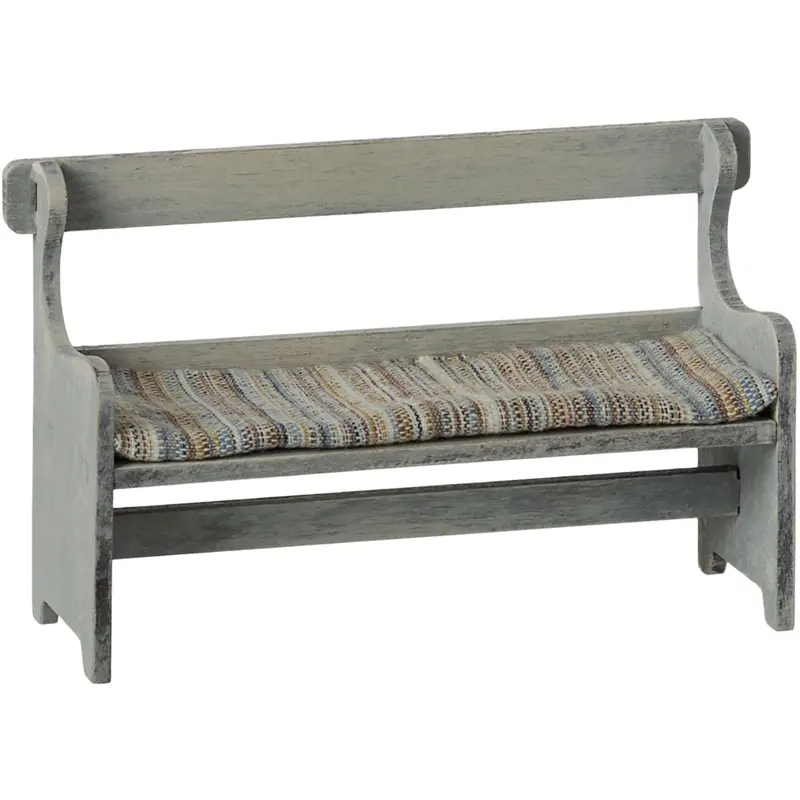 Maileg Bench, Mouse - Vintage Off-White 1