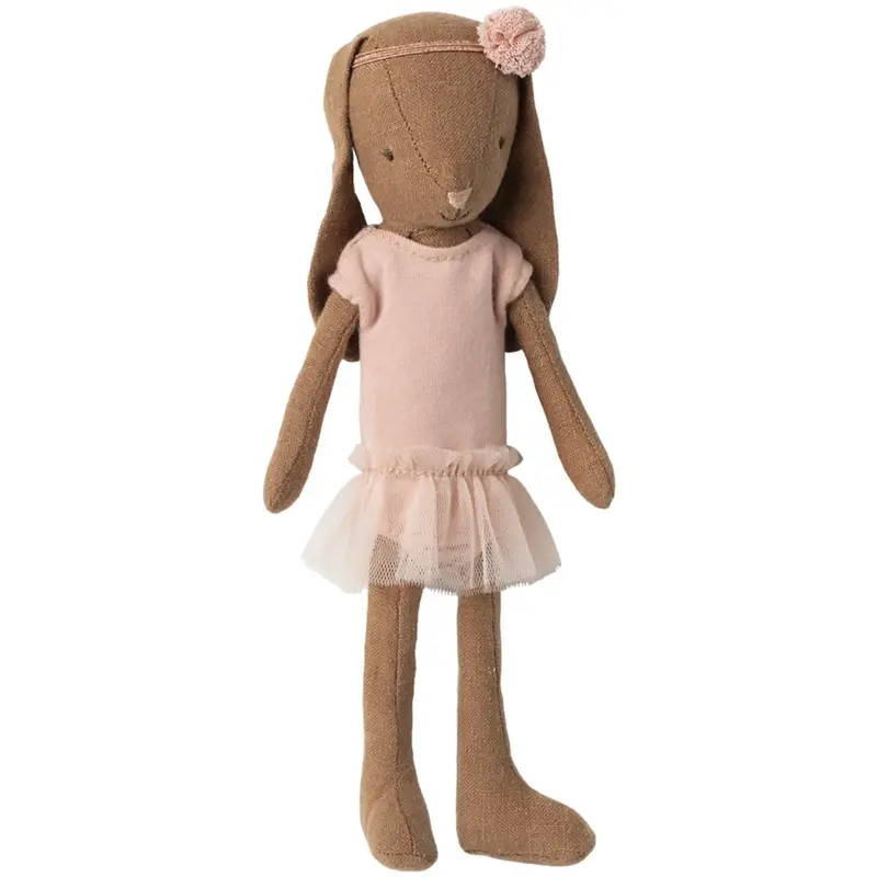 Maileg Bunny Size 1, Chocolate Brown - Ballet Suit And Skirt Rose 1