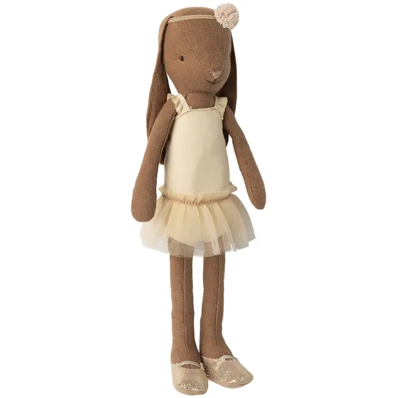 Maileg Bunny Size 2, Chocolate Brown - Ballet Suit And Skirt Cream 1