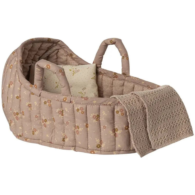 Maileg Carry Cot, Large - Rose 1