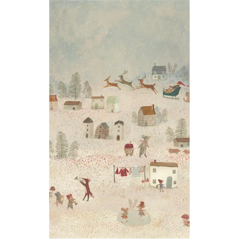 Maileg Gavepapir, 10 M - Santa Is Coming 1