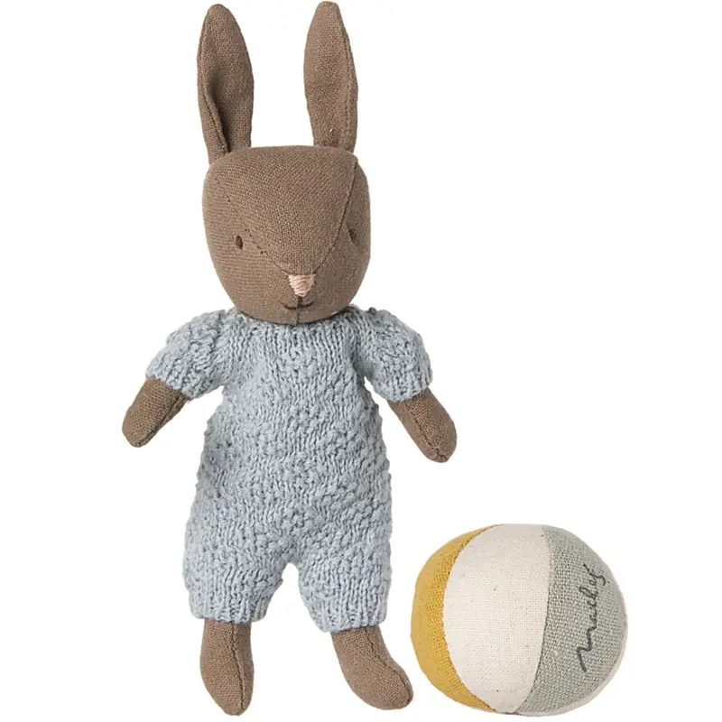 Maileg Hare Sæt, Micro - Brun - Blå 1