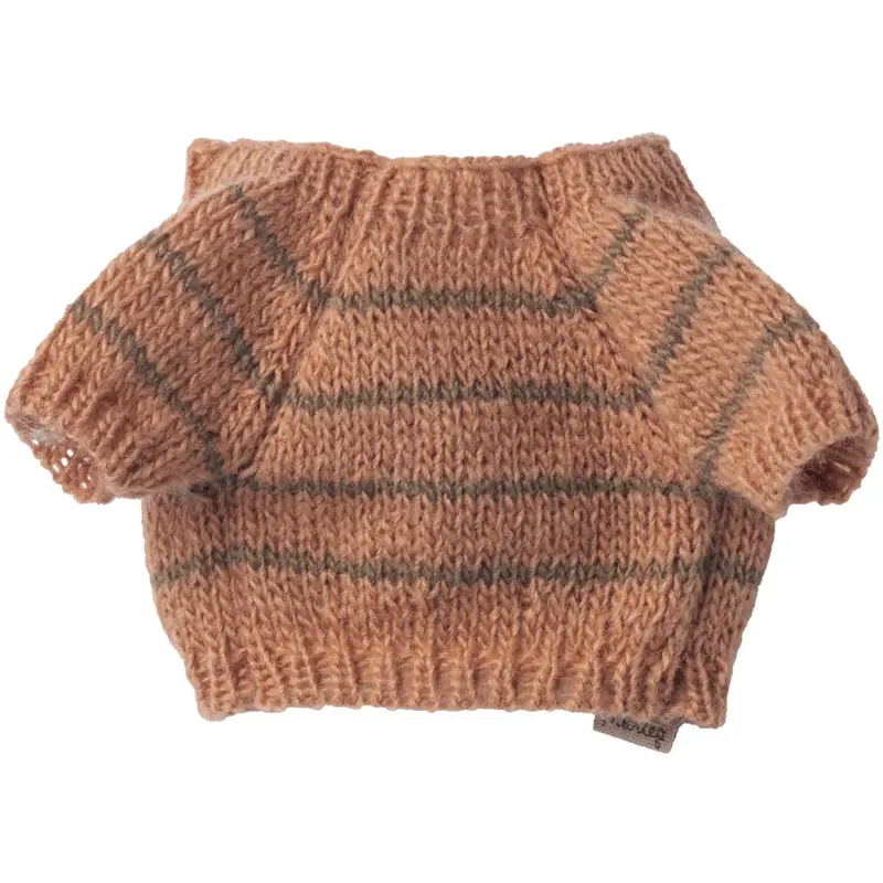 Maileg Hvalpetilbehør , Small, Knitted Sweater - Koral 1