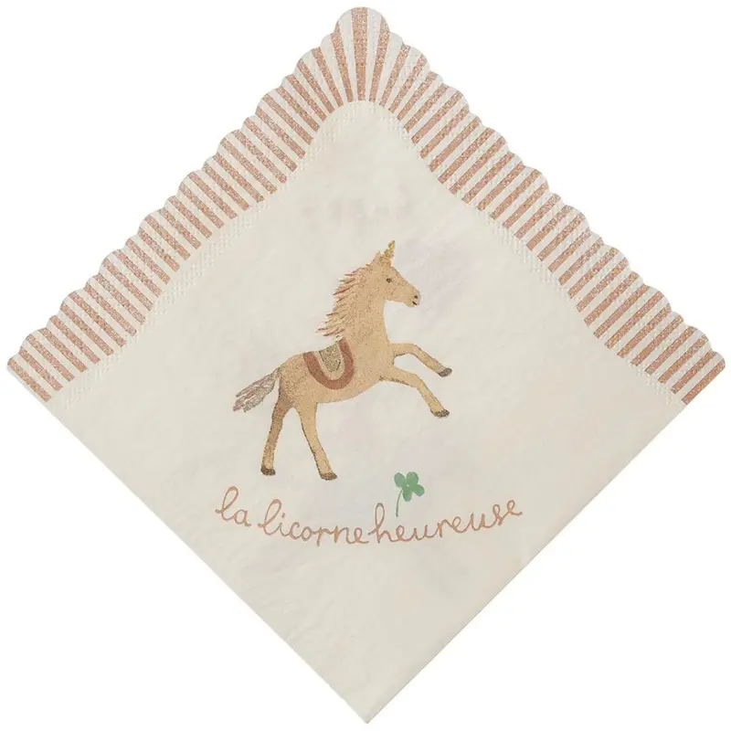 Maileg Napkin, Happy Birthday - Unicorn 1