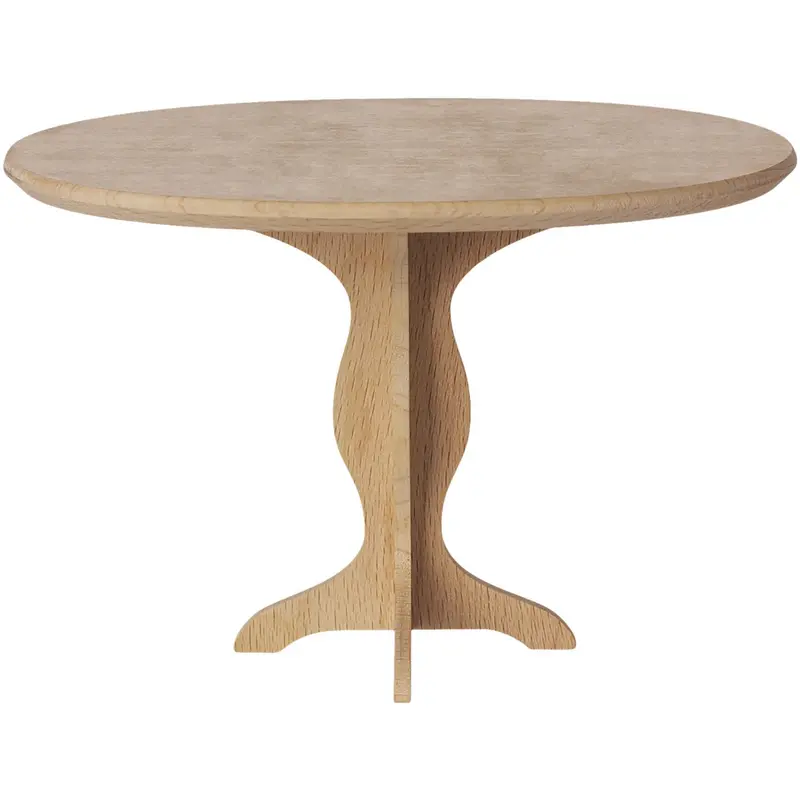 Maileg Ovalt Bord, Mini - Natur 1