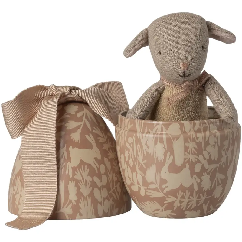 Maileg Påskeæg Med Mikro Lam, Small - Rosa 1