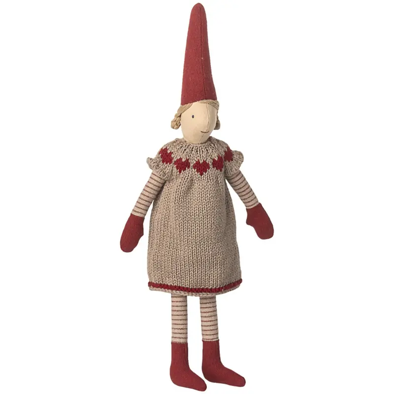 Maileg Pixy, Størrelse 2 - Pige - Knitted Kjole 1
