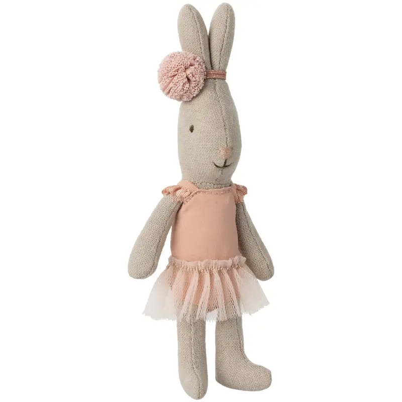 Maileg Rabbit, Micro - Ballet Suit And Skirt Rose 1