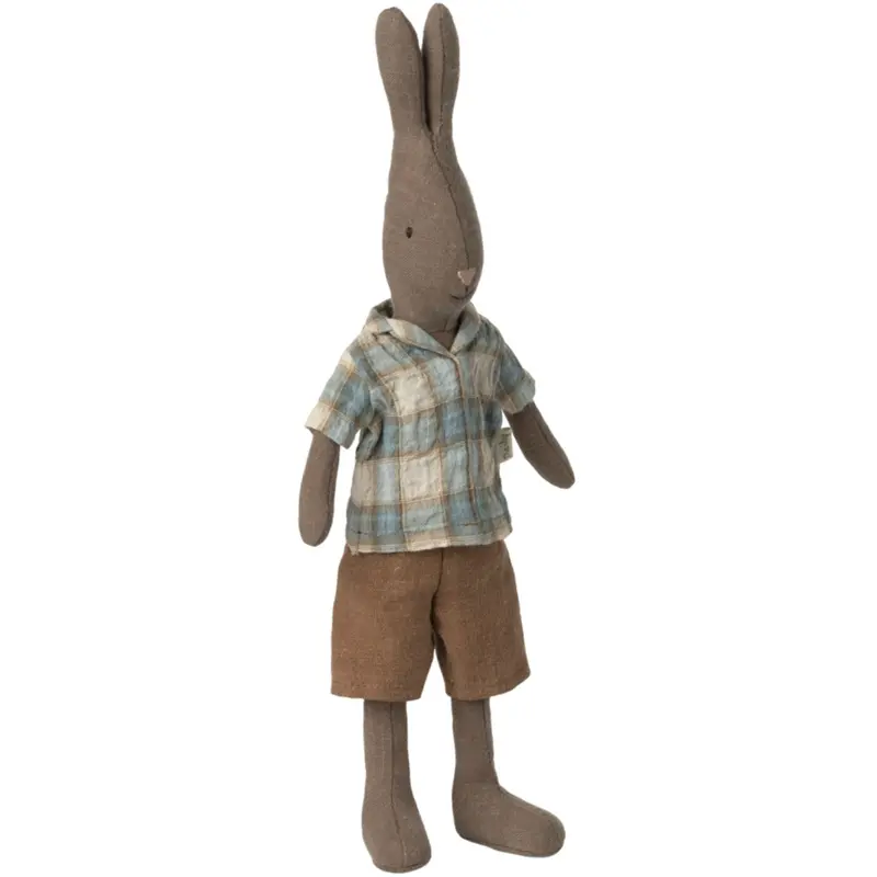 Maileg Rabbit Size 2, Brown - Shirt And Shorts 1