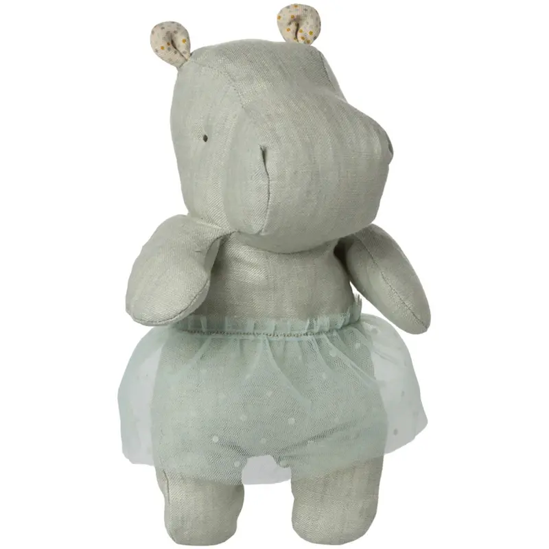 Maileg Safari Friends, Hippo W. Skirt, Small - Mint 1