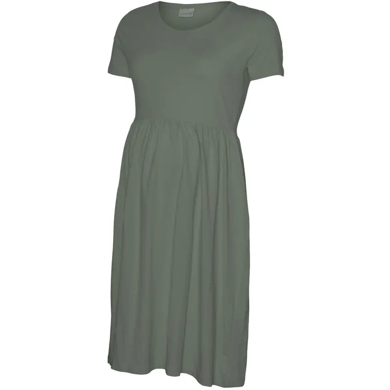 Mama;Licious Agave Green Mlmia Ss Jrs Abk Skater Dress Noos 1