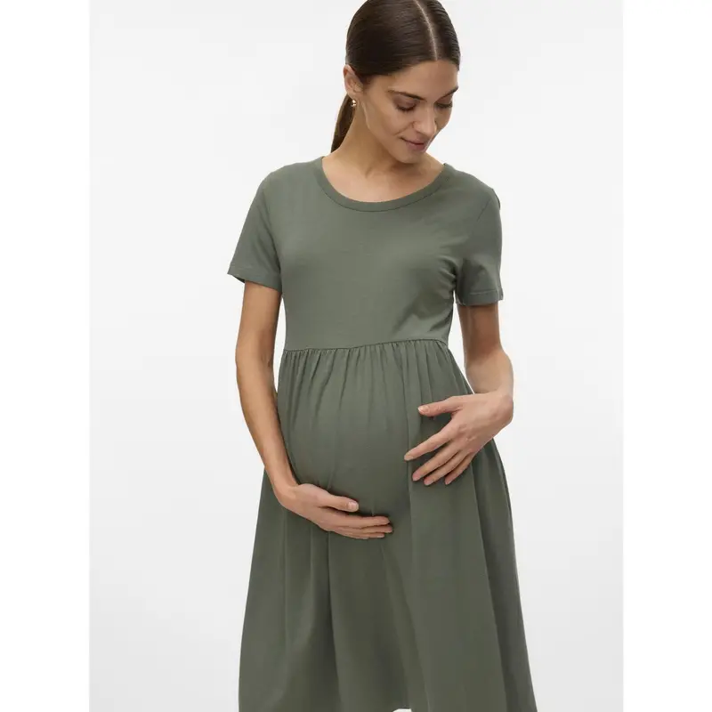 Mama;Licious Agave Green Mlmia Ss Jrs Abk Skater Dress Noos 2