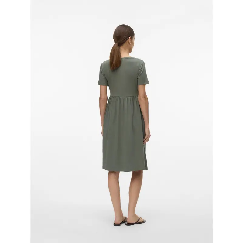 Mama;Licious Agave Green Mlmia Ss Jrs Abk Skater Dress Noos 4
