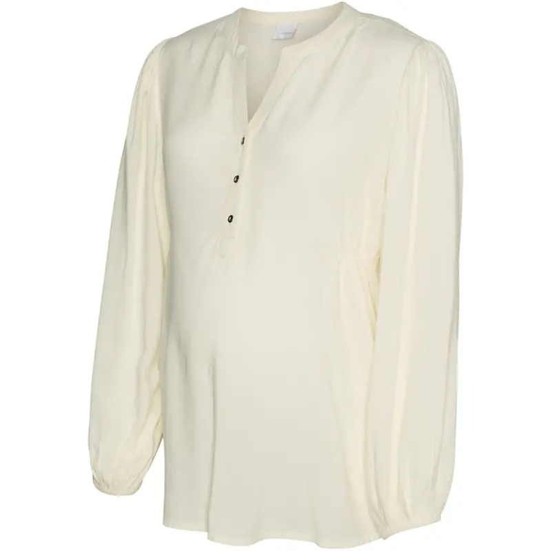 Mama;Licious Birch Mlmercy Lia L/S Wo Top 2F Noos 1
