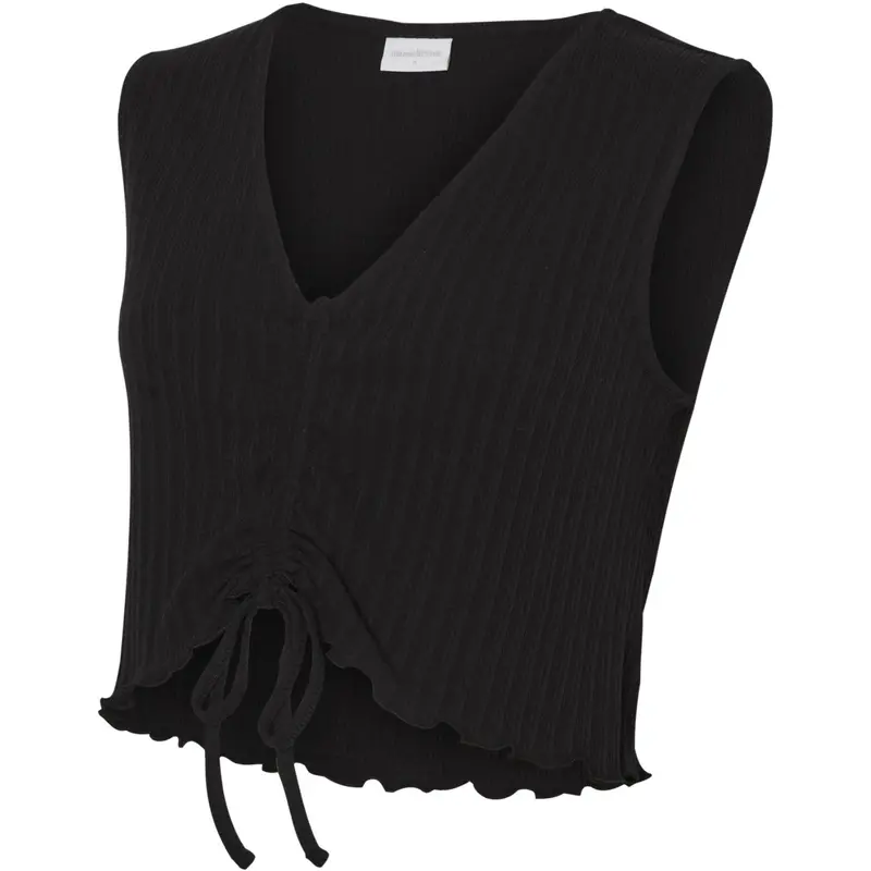 Mama;Licious Black Mlhatha Sl Crop Jrs Top 1