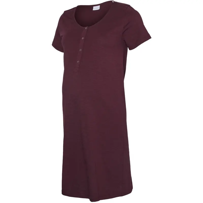 Mama;Licious Fig Mlmira Solid Jrs Nightgown 2F A. E. Noos 1
