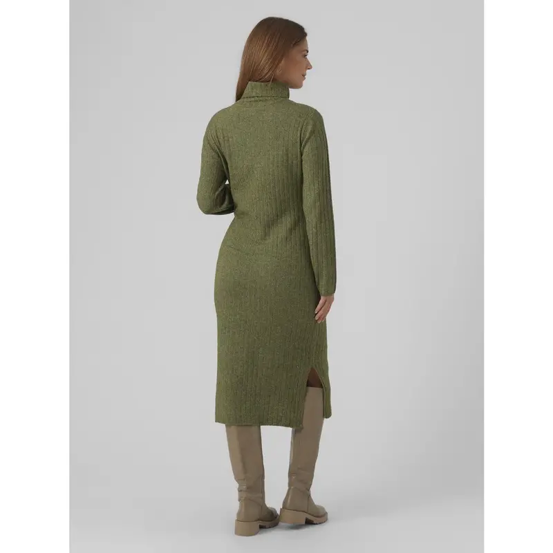 Mama;Licious Winter Moss Melange Mlsuniva June Ls Knit Midi Dress 2F Noos 5