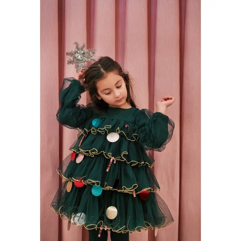 Marmar Ballerina Glitter Dark Leaf December Dress 2