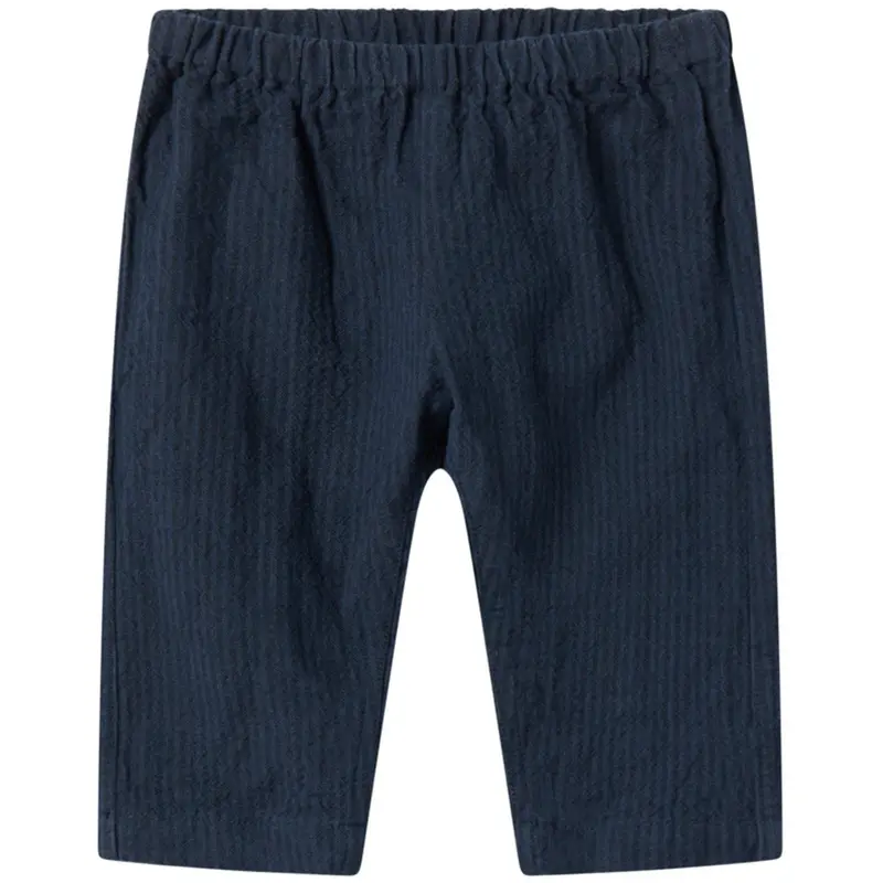 Marmar Chambray Dark Blue Stripe Panto Pants 1