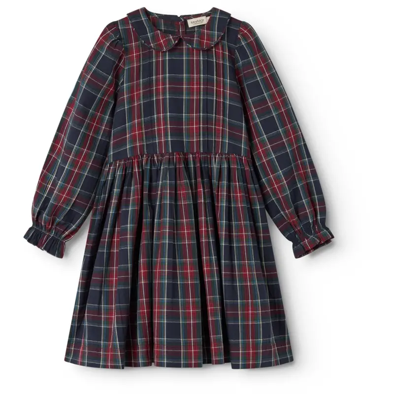 Marmar Check Pilot Navy Check Delice Dress 1