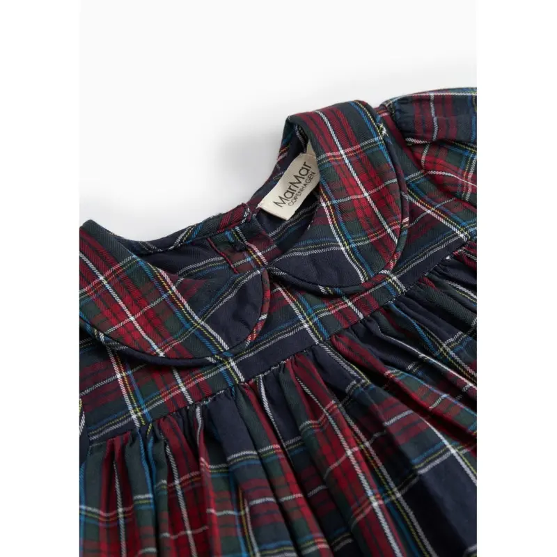 Marmar Check Pilot Navy Check Dulla B Ls Dress 3