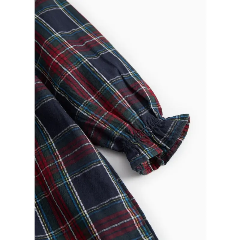 Marmar Check Pilot Navy Check Dulla B Ls Dress 4