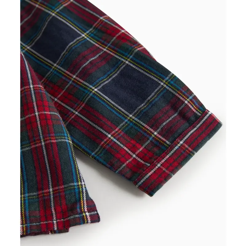 Marmar Check Pilot Navy Check Totoro Shirt 4
