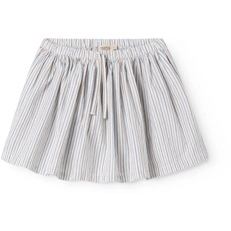 Marmar Cotton Blue Iris Stripe Sana Skirt 1