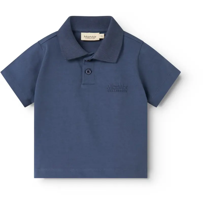 Marmar Cotton Jersey Vintage Blue Tad Polo T-Shirt 1