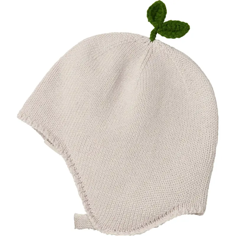 Marmar Cotton Knit Plain Moon Grey Aly Baby Sprout Hat 1