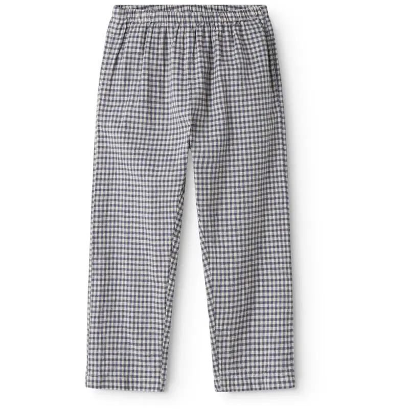 Marmar Cotton Linen Marine Check Panto Pants 1