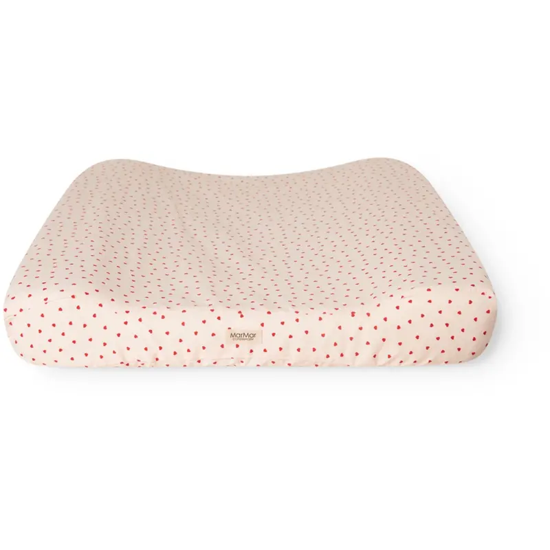 Marmar Cotton Percale Home Happy Hearts Changing Cushion Cover 1