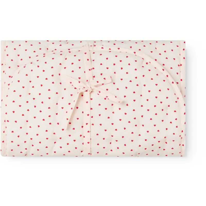Marmar Cotton Percale Home Happy Hearts Changing Mat 1